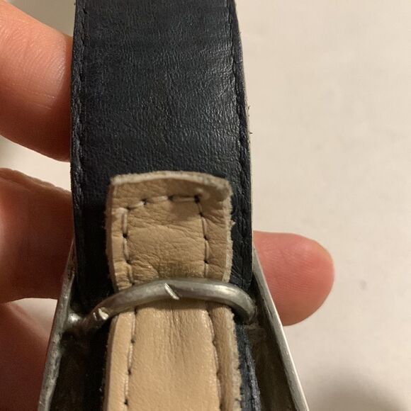 Fahrenheit Vintage Leather Belt Cream Color With Metal Buckle main image 6